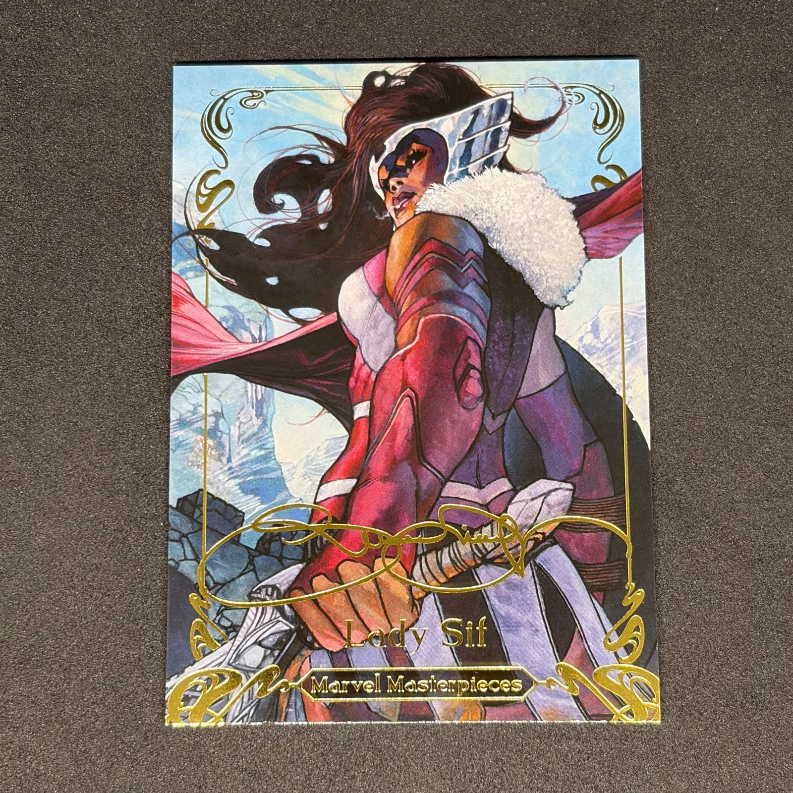 Lady Sif / レディ・シフ 2018 Upper Deck Marvel Masterpieces ベースカード ゴールドフォイル #9