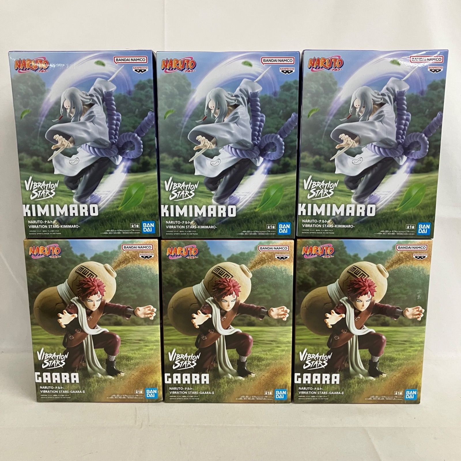 未開封 NARUTO VIBRATION STARS 我愛羅Ⅱ 君麻呂 フィギュア 6個セット