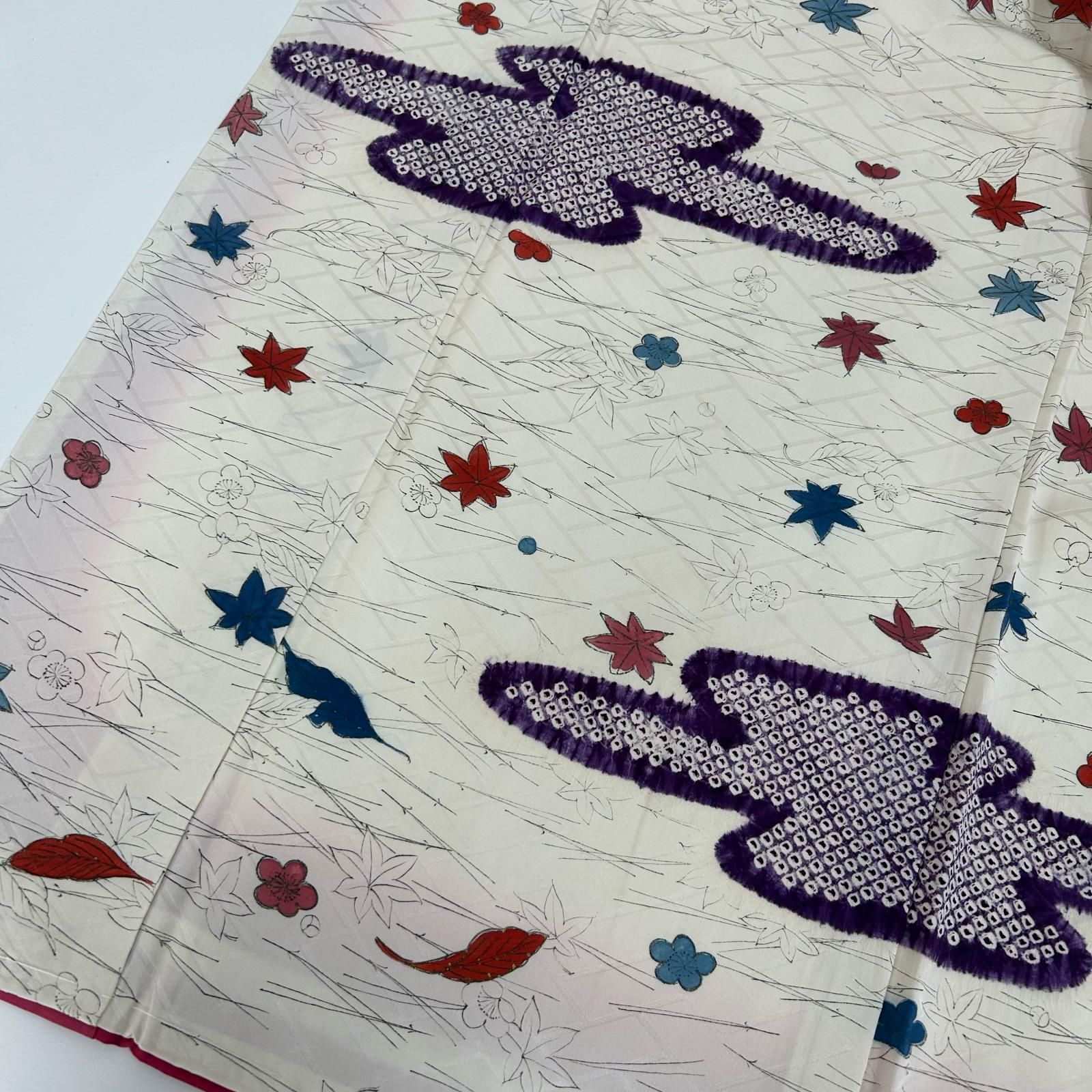 小紋 裄67.5 正絹 素敵な染め 袷 着物 MK-3880 - メルカリ