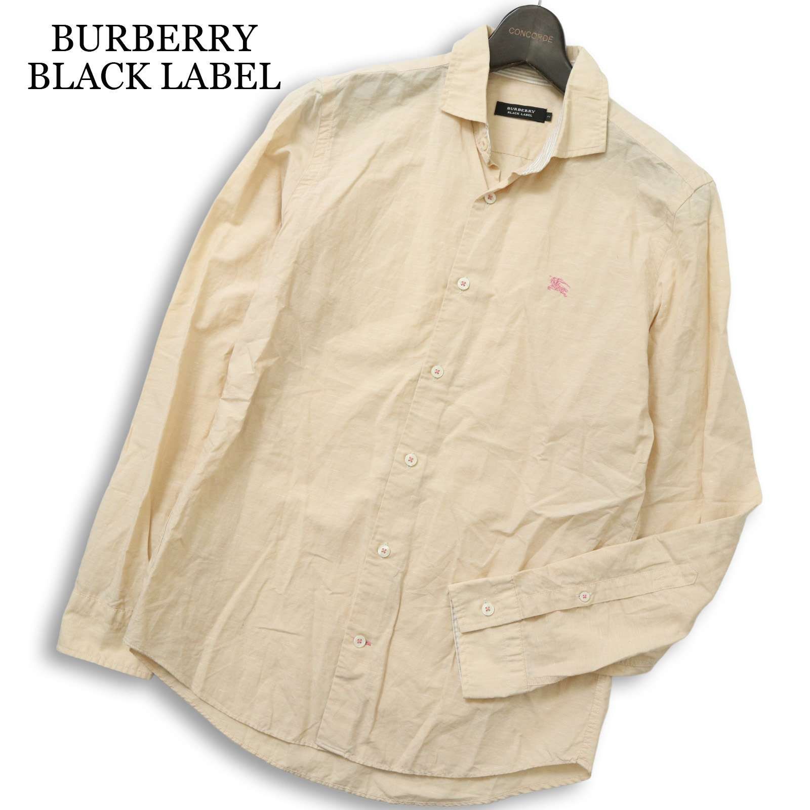 BURBERRY BLACK LABEL バーバリー ブラックレーベル 春夏 麻 リネン混