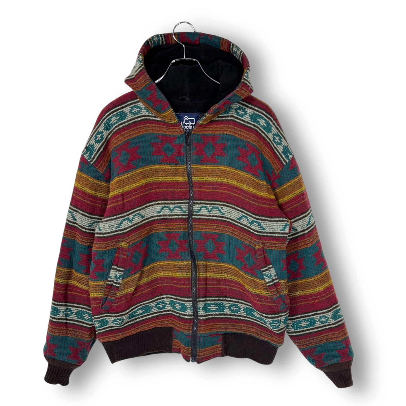 美品 WOOLRICH ウールリッチ ネイティブ柄ジャケット ジップパーカー