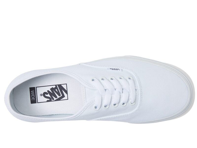 バンズ メンズ シューズ スニーカー Vans Authentic Wide True WhiteTrue ホワイト