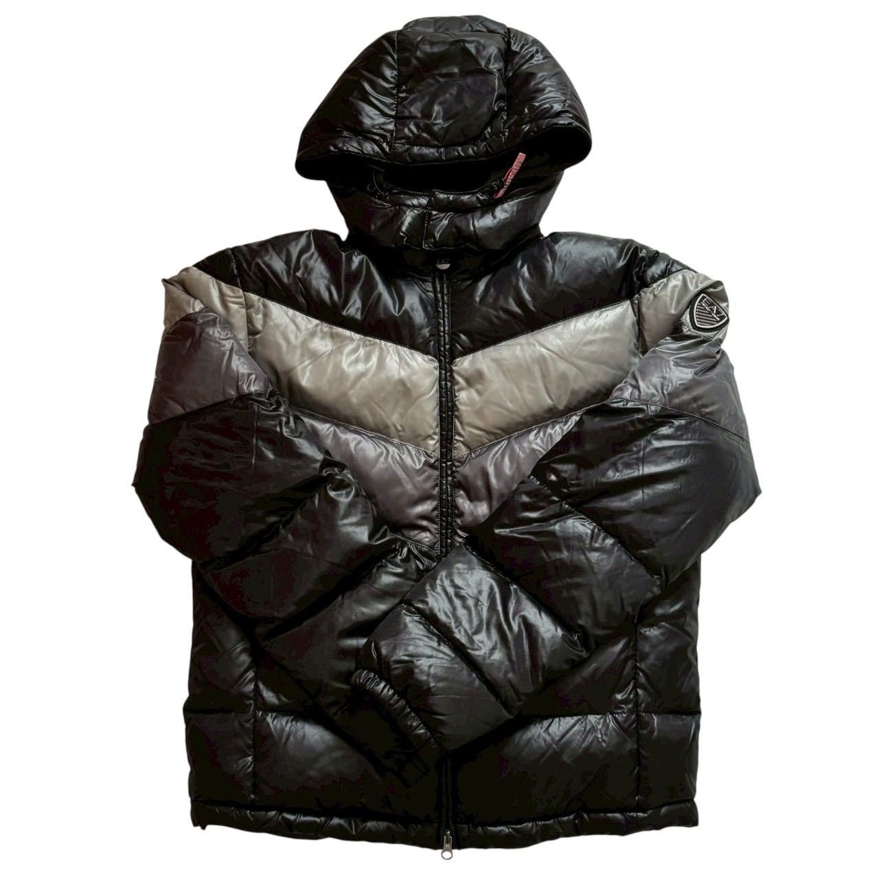 EMPORIO ARMANI エンポリオ アルマーニ ダウンジャケット 黒 グレー