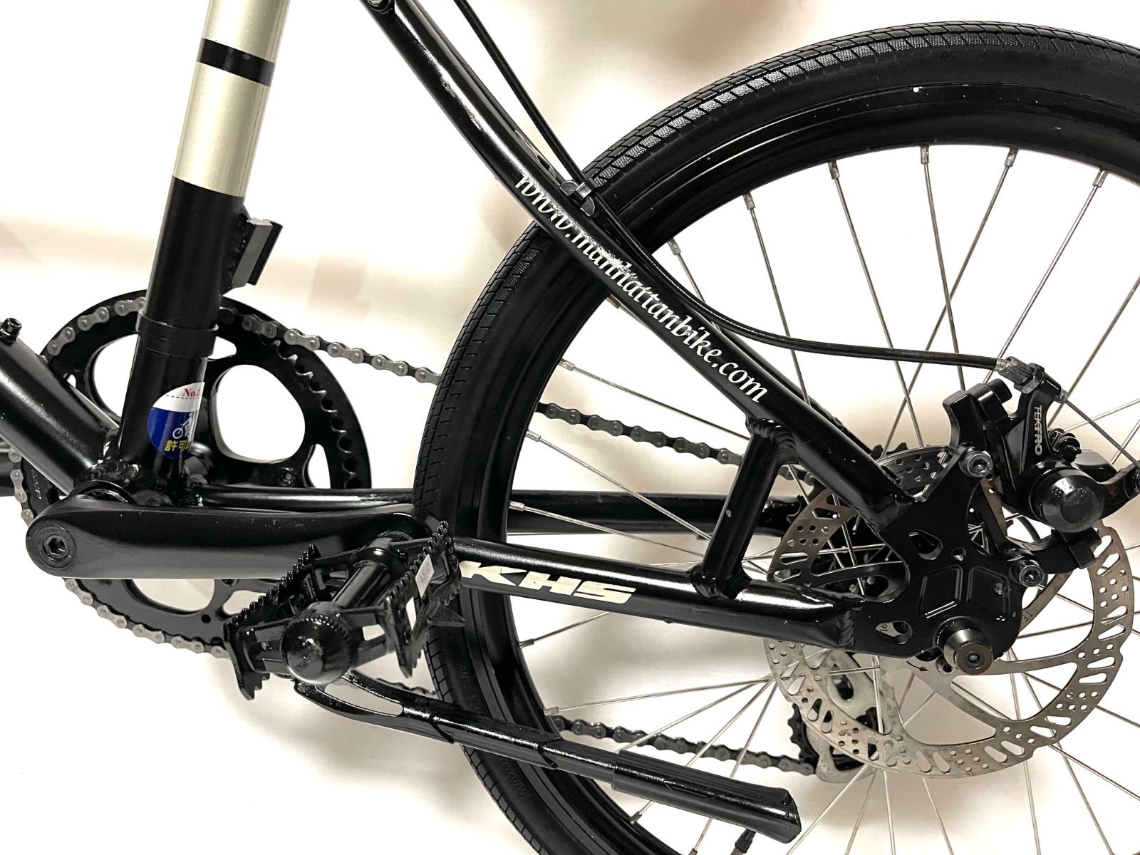 0186【即乘】送料無料 KHS ディスク式 ミニベロ manhattan bike 小径車 