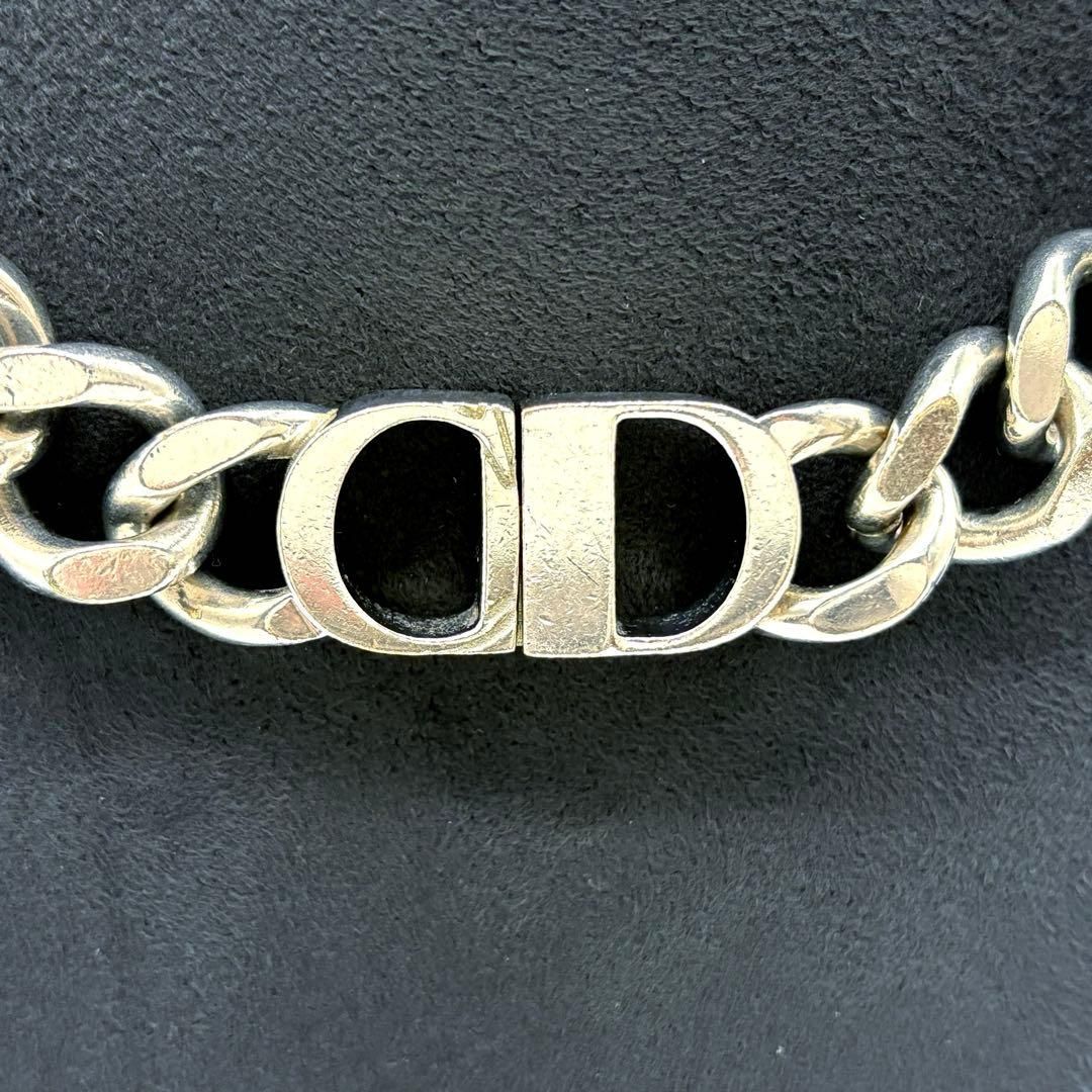 ディオール CD ICON チェーンネックレス シルバー 喜平 美品 正規品