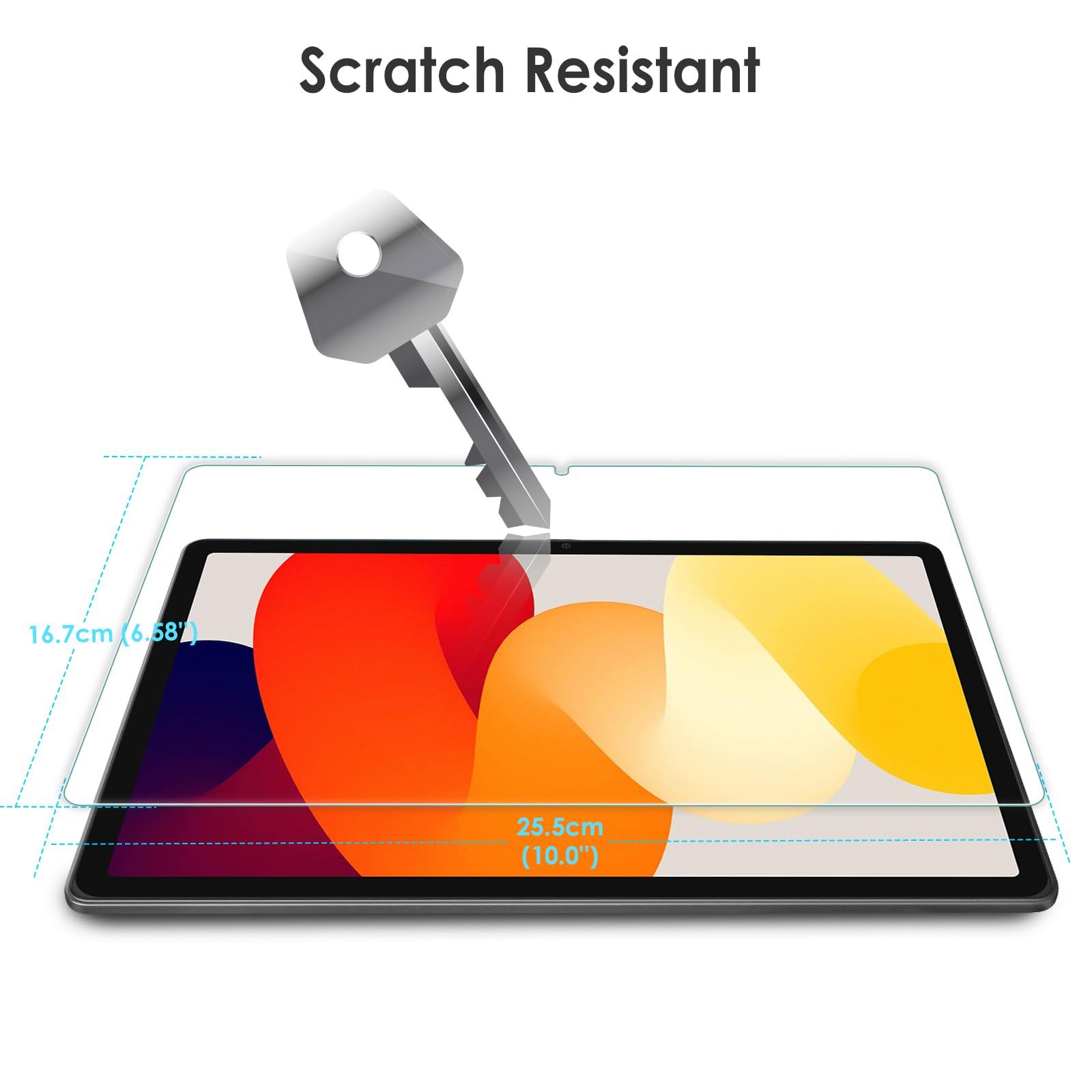 WD&CD Xiaomi Redmi Pad SE 11インチ 対応 ガラスフィルム [2枚] 強化