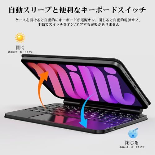 BETTDOW マジックキーボード 2024 Mini 7 A17 Pro 第7世代&2021 Mini 6