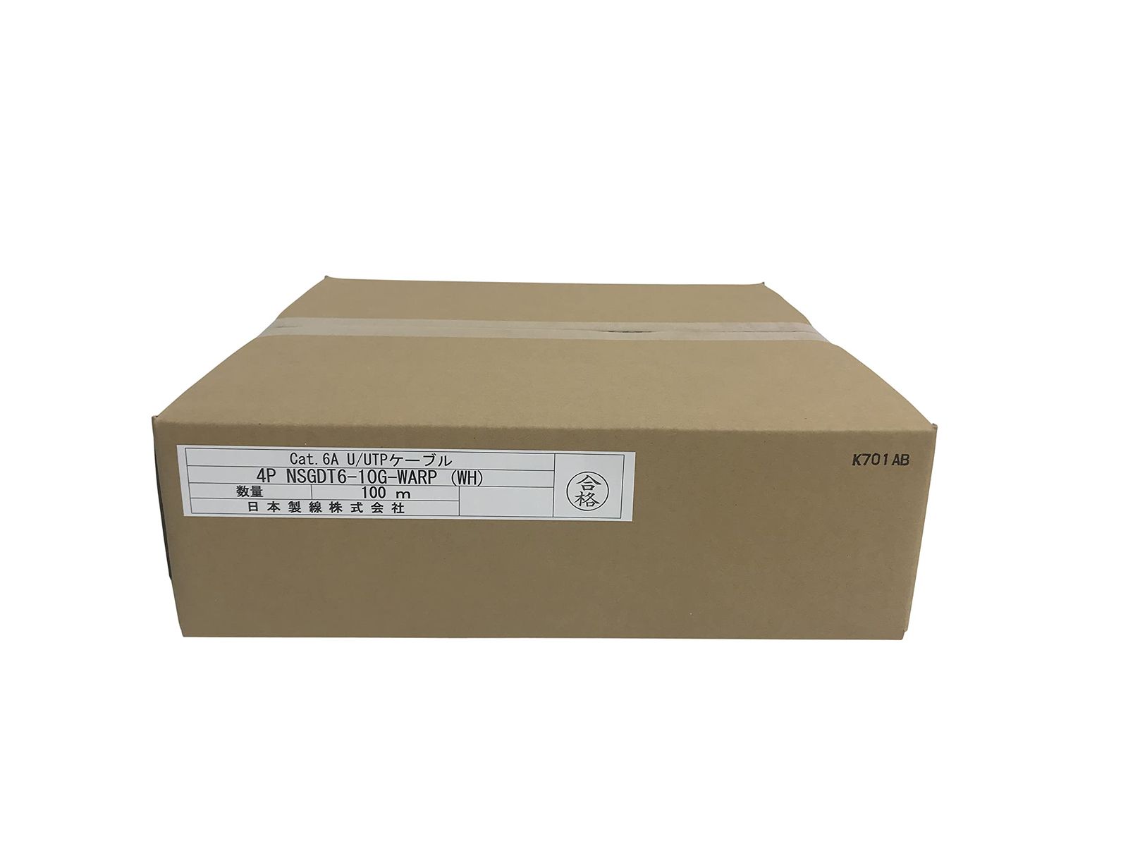 Cat.6A U/UTPケーブル 100m 日本製線　ホワイト 日本製線 Cat6A LANケーブル 100m (白色) - メルカリ