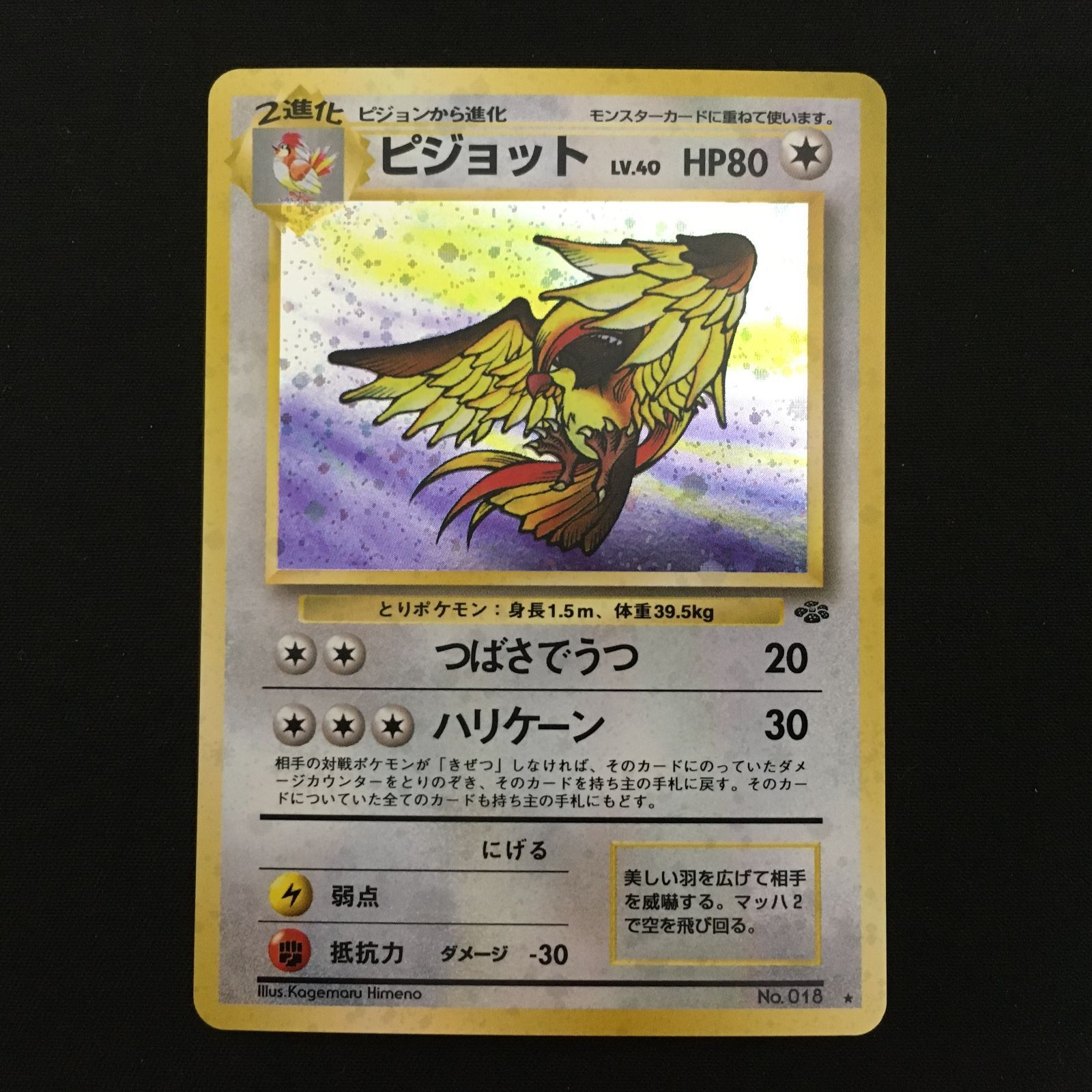 4001069 【極美品】ピジョット 旧裏面 ポケモンカード Pokemon Card