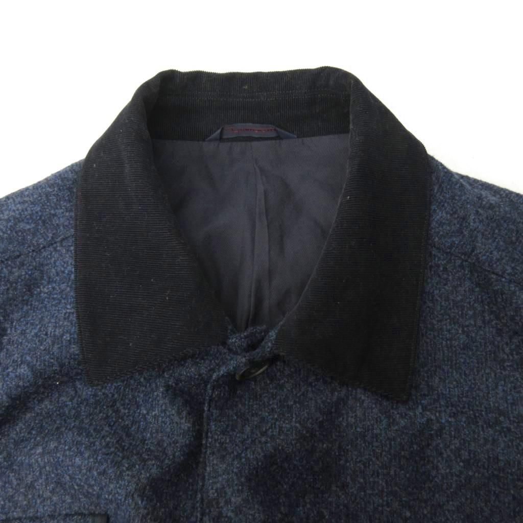 パパス Papas 美品 イタリア生地 ジャケット ブルゾン ウール シルク