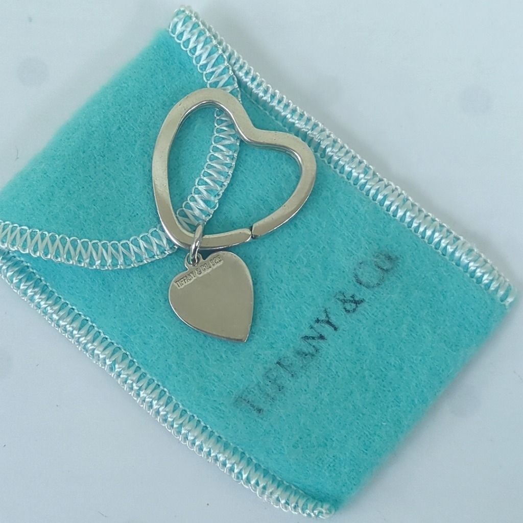Tiffany & Co. ティファニー ダブルハート キーリング キーホルダー