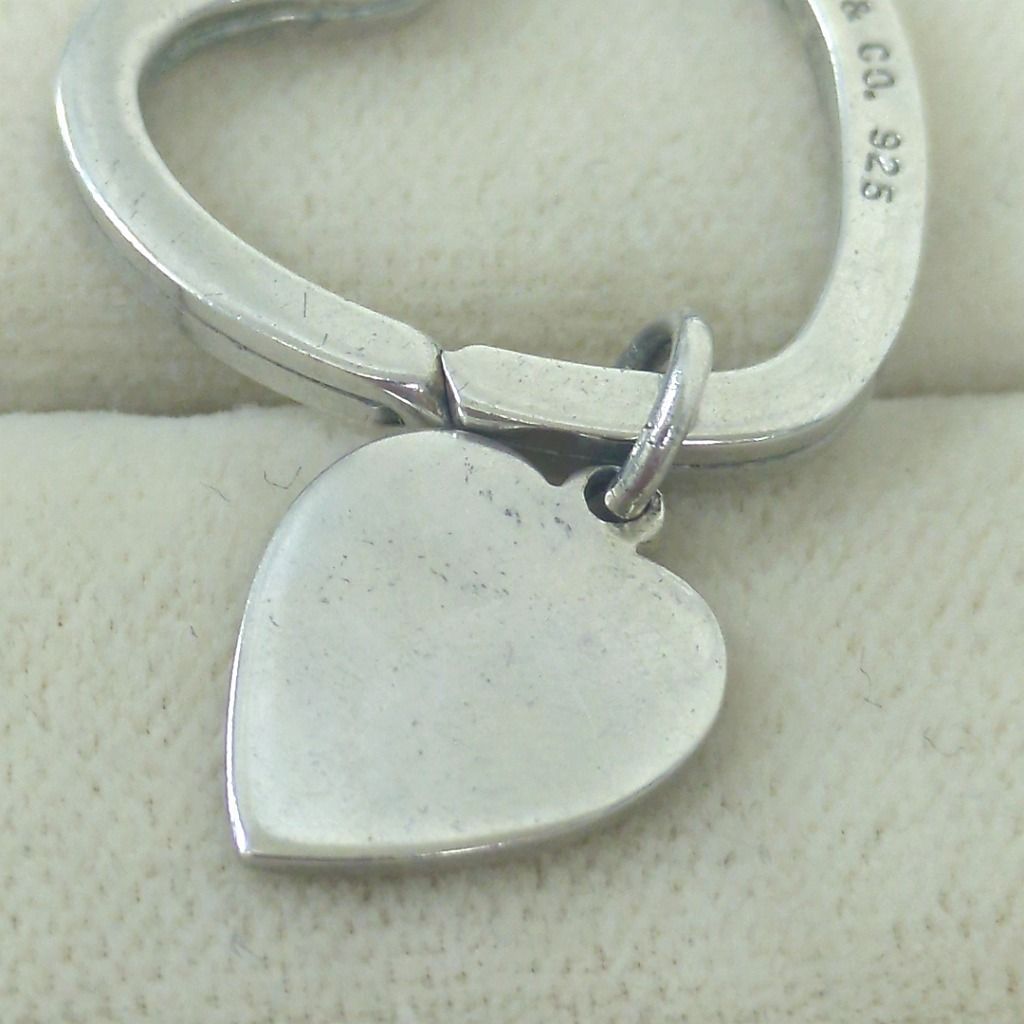 Tiffany & Co. ティファニー ダブルハート キーリング キーホルダー