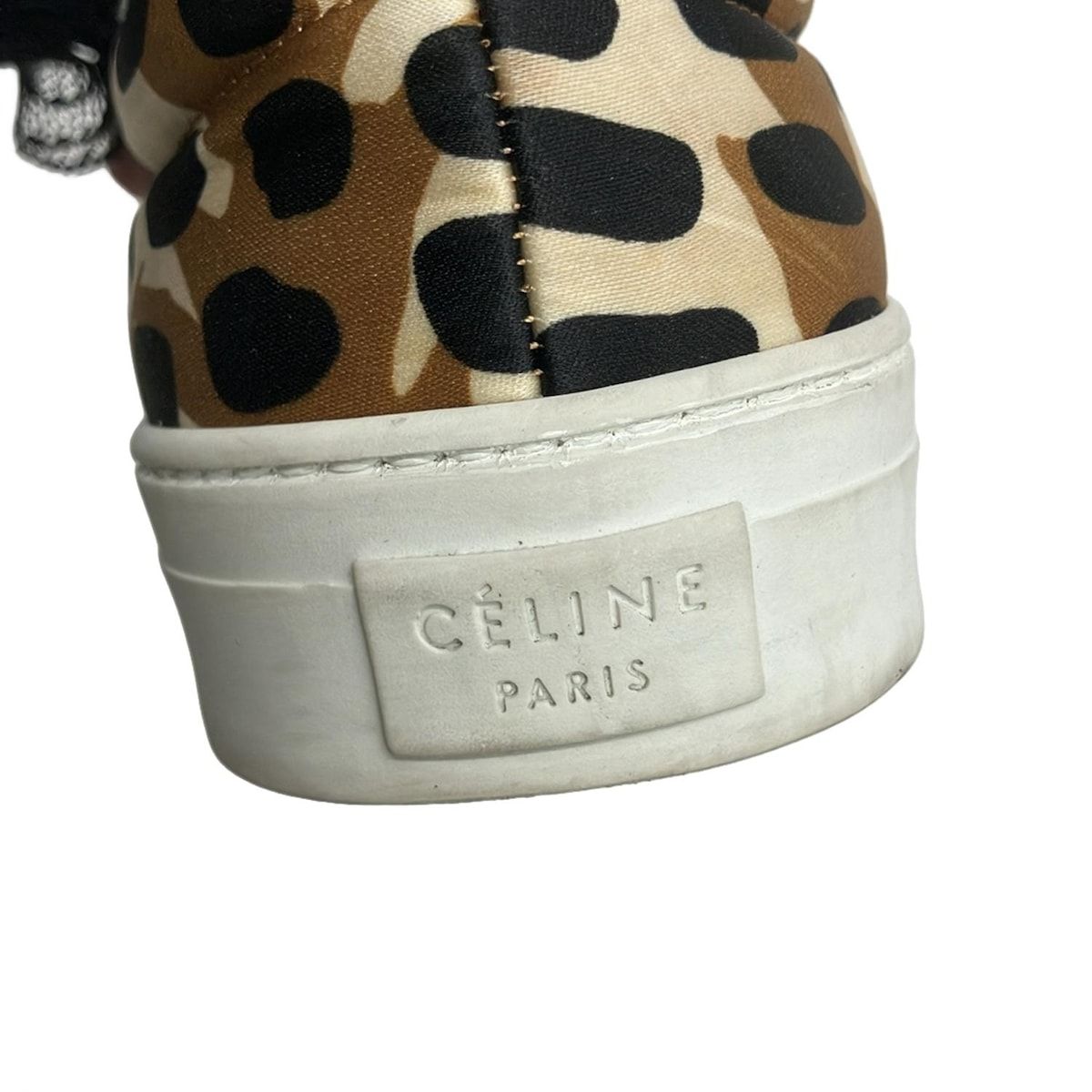 CELINE(セリーヌ) スリッポン 38 レディース - 黒×ブラウン フィービー