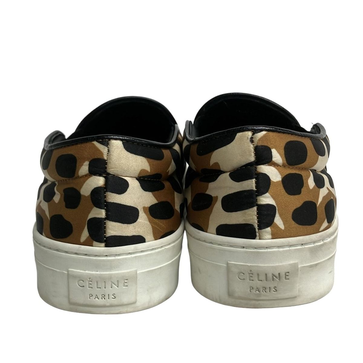 CELINE(セリーヌ) スリッポン 38 レディース - 黒×ブラウン フィービー