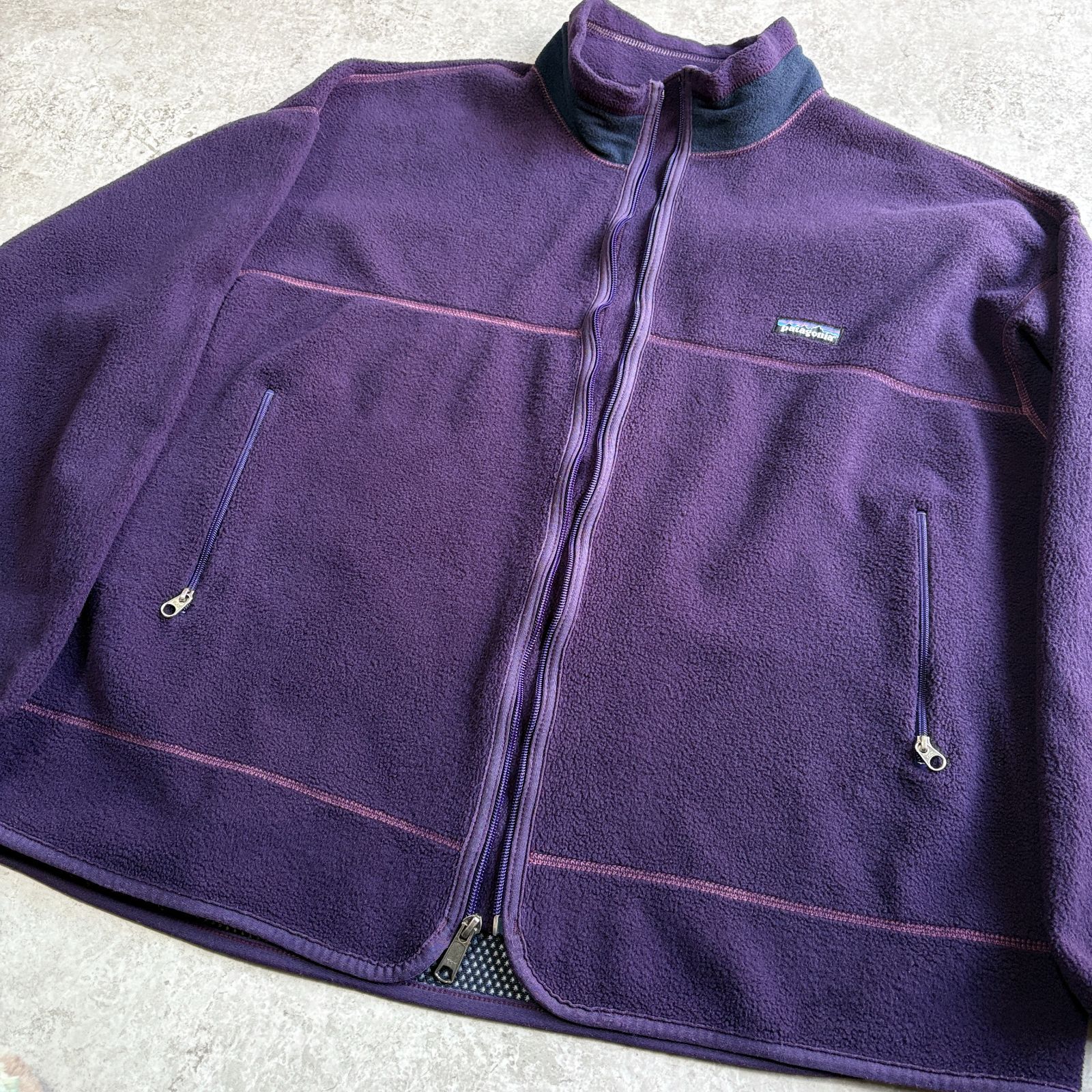 90s USA製 patagonia Light-X Cardigan 【 purple 】 パタゴニア 