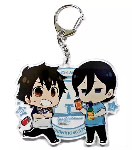 中古】キーホルダー・マスコット(キャラクター) 沢村栄純＆降谷暁