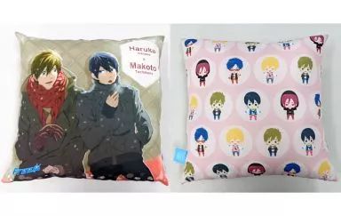 中古】クッション・抱き枕・本体(キャラクター) 七瀬遙＆橘真琴/集合