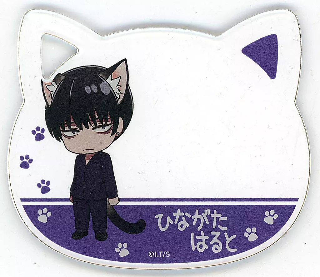 中古】コースター 雛形春人 ねこ型アクリルコースター 「ジャンケット