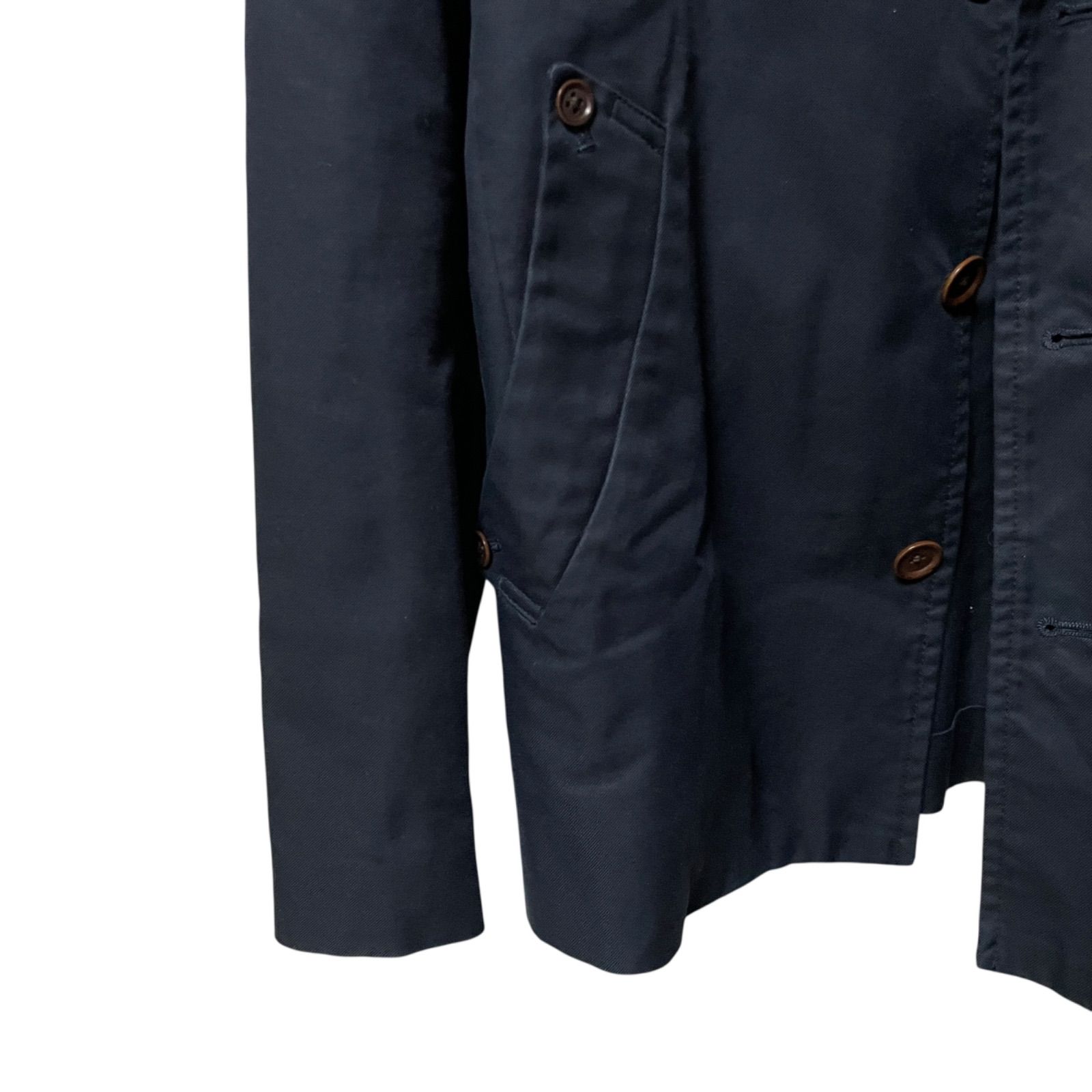 EDIFICE エディフィス ステンカラーコート ネイビー Mサイズ - メルカリ