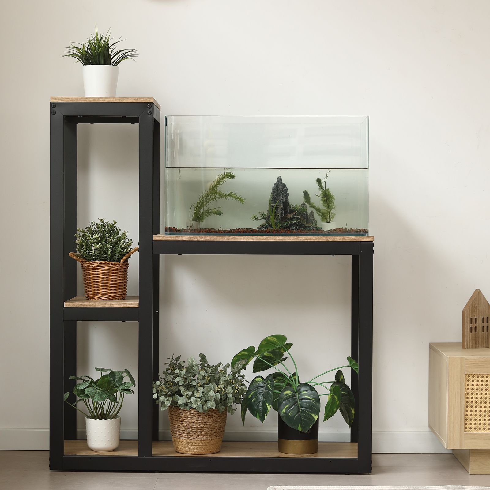 7月25日再入荷予定」「新入荷」全新品 【三段-高さ109cm】水槽台 水槽 