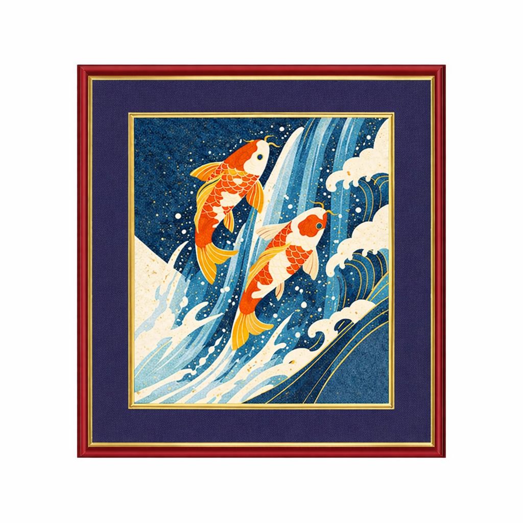 金運大昇鯉」佐藤晋伍色紙絵 【公式通販】