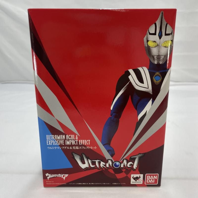 中古】未開封)BANDAI ULTRA-ACT ウルトラマンアグル＆光臨エフェクト