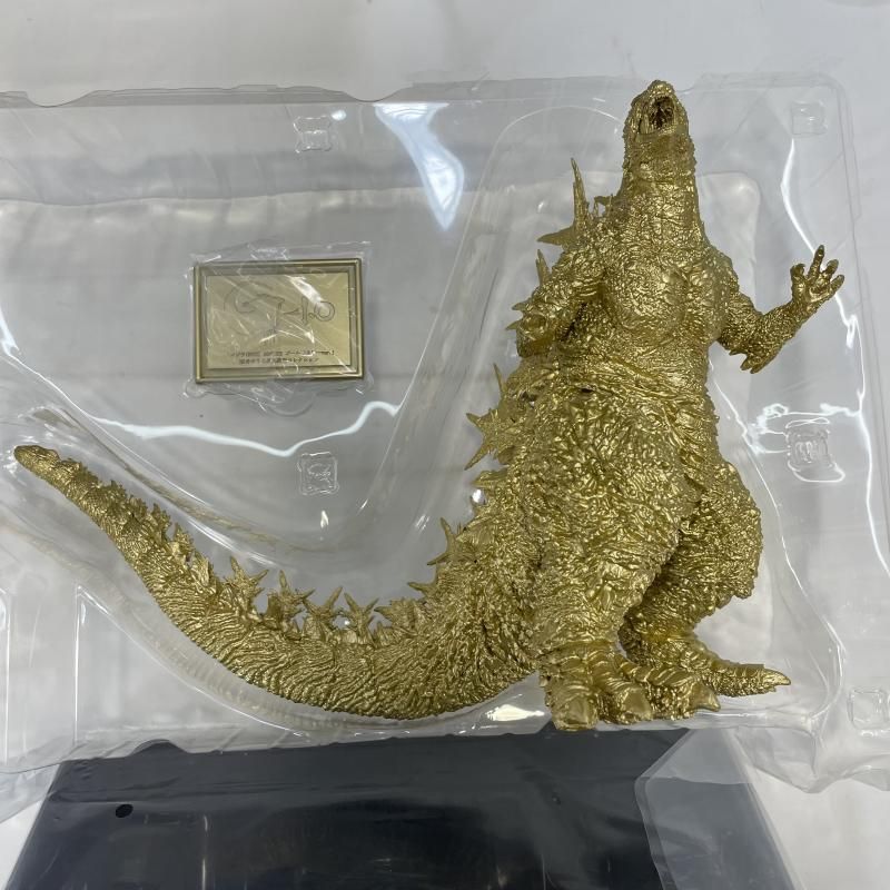 中古】開封)BANDAI 一番くじ SOFVICS ゴジラ(2023) ゴールドカラーVer