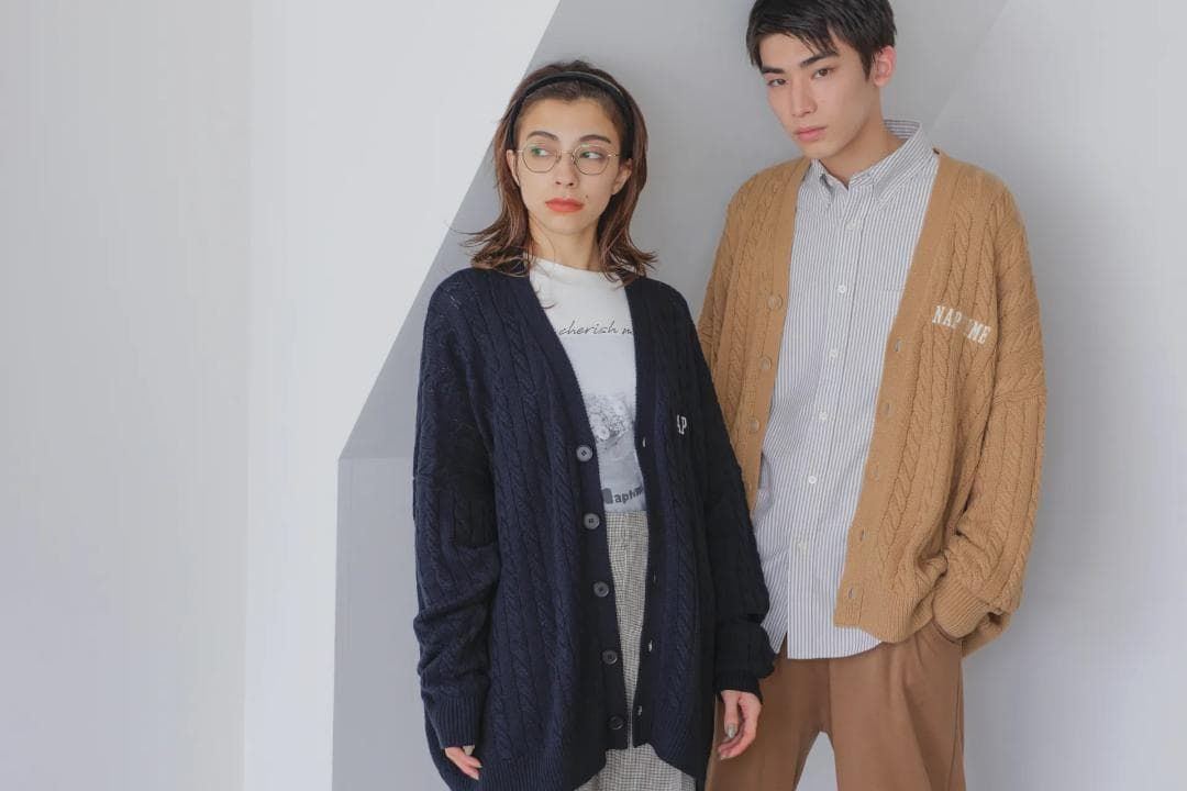 Naptime ナップタイム ケーブルニットカーディガン 22FW ベージュ F