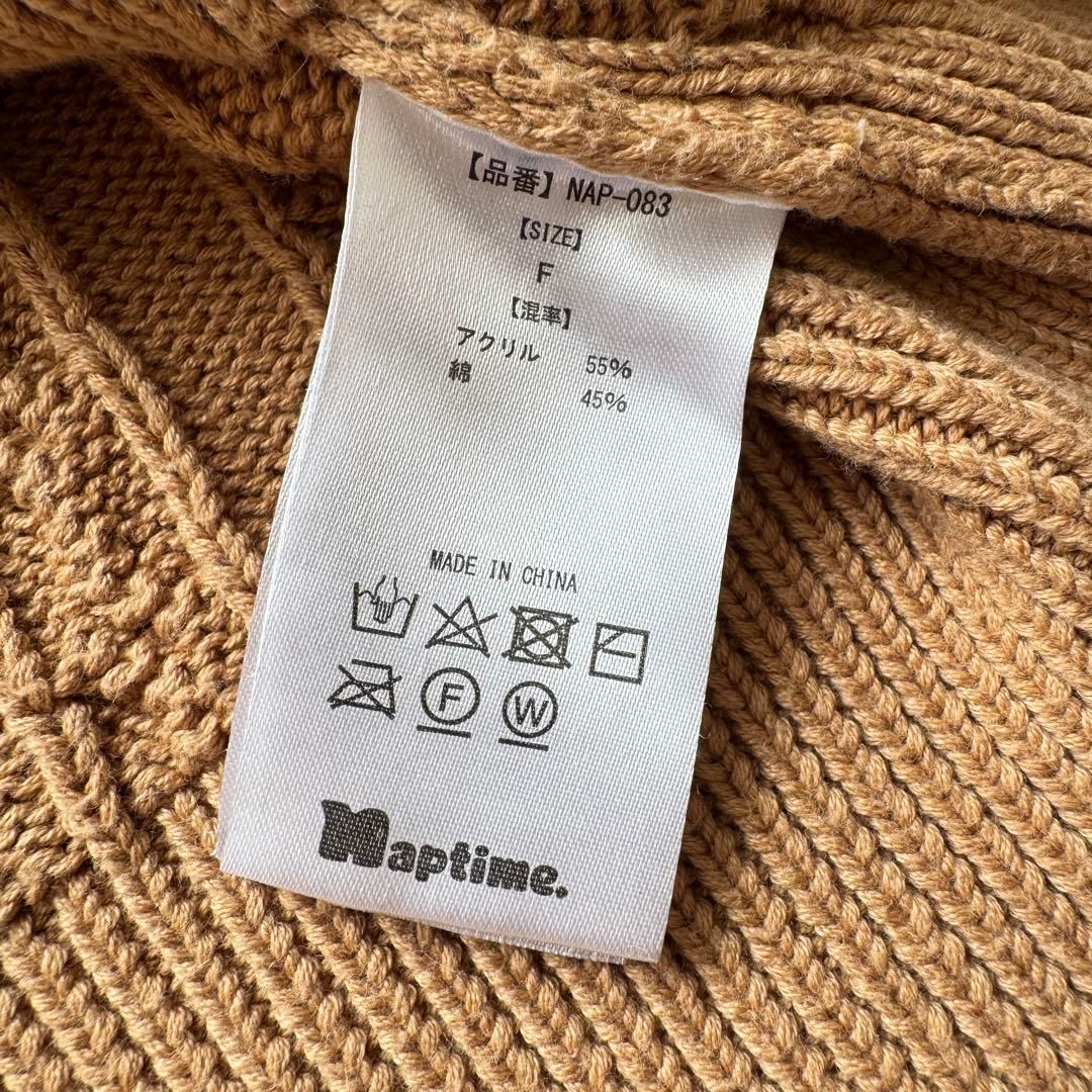 Naptime ナップタイム ケーブルニットカーディガン 22FW ベージュ F