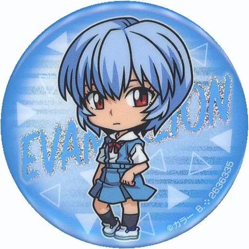 中古】バッジ・ピンズ 綾波レイA 缶バッジ 「ガシャポンくじ