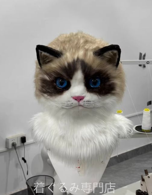着ぐるみヘッド(ネコ) 猫 マスク 着ぐるみ ヘッド 全頭 ヘッド ケモノ ファースーツ