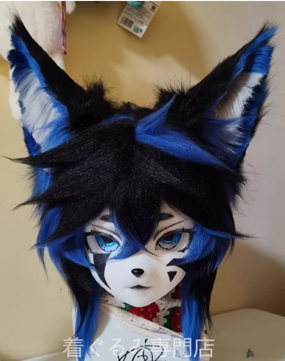 マスク 着ぐるみ ヘッド 全頭 ヘッド ケモノ ファースーツ ぬいぐるみ