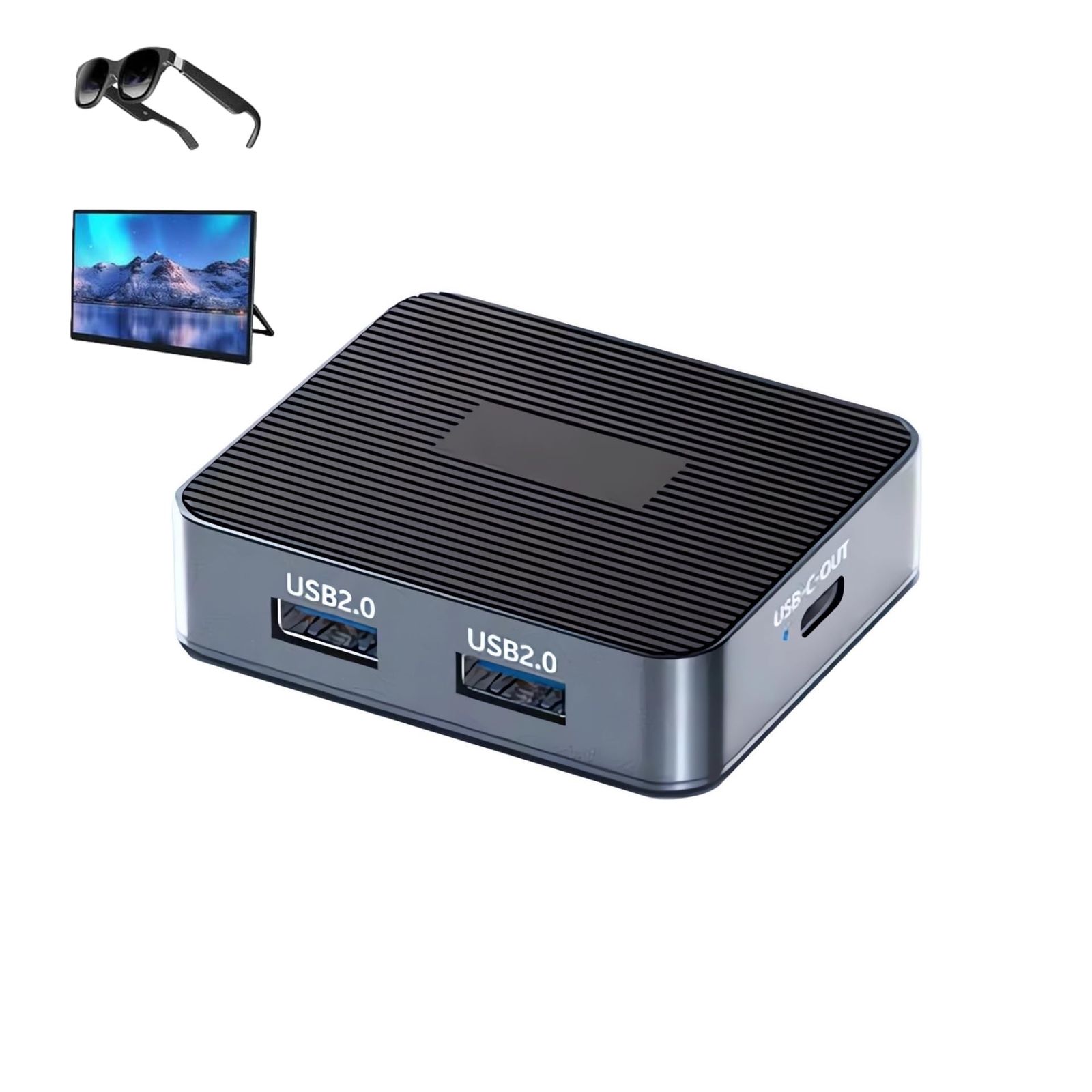 DisplayPort to USB C 変換アダプタ 4K@60Hz XinYaa USB-C 給電