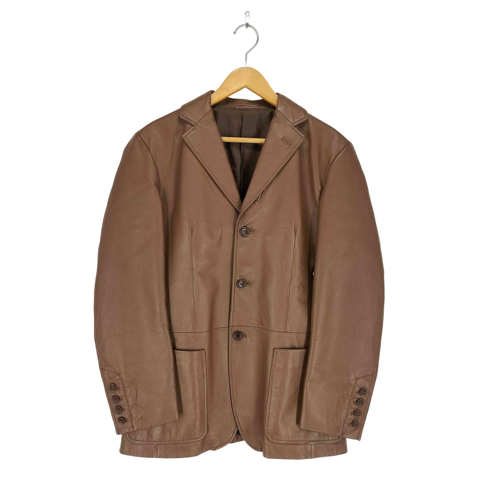 コムサイズム COMME CA ISM pig leather ピッグレザー3Bテーラード 