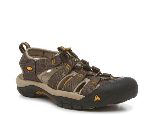 キーン メンズ シューズ サンダル Keen Newport H2 Fisherman Sandal Java BrownGolden Yellow イエロー