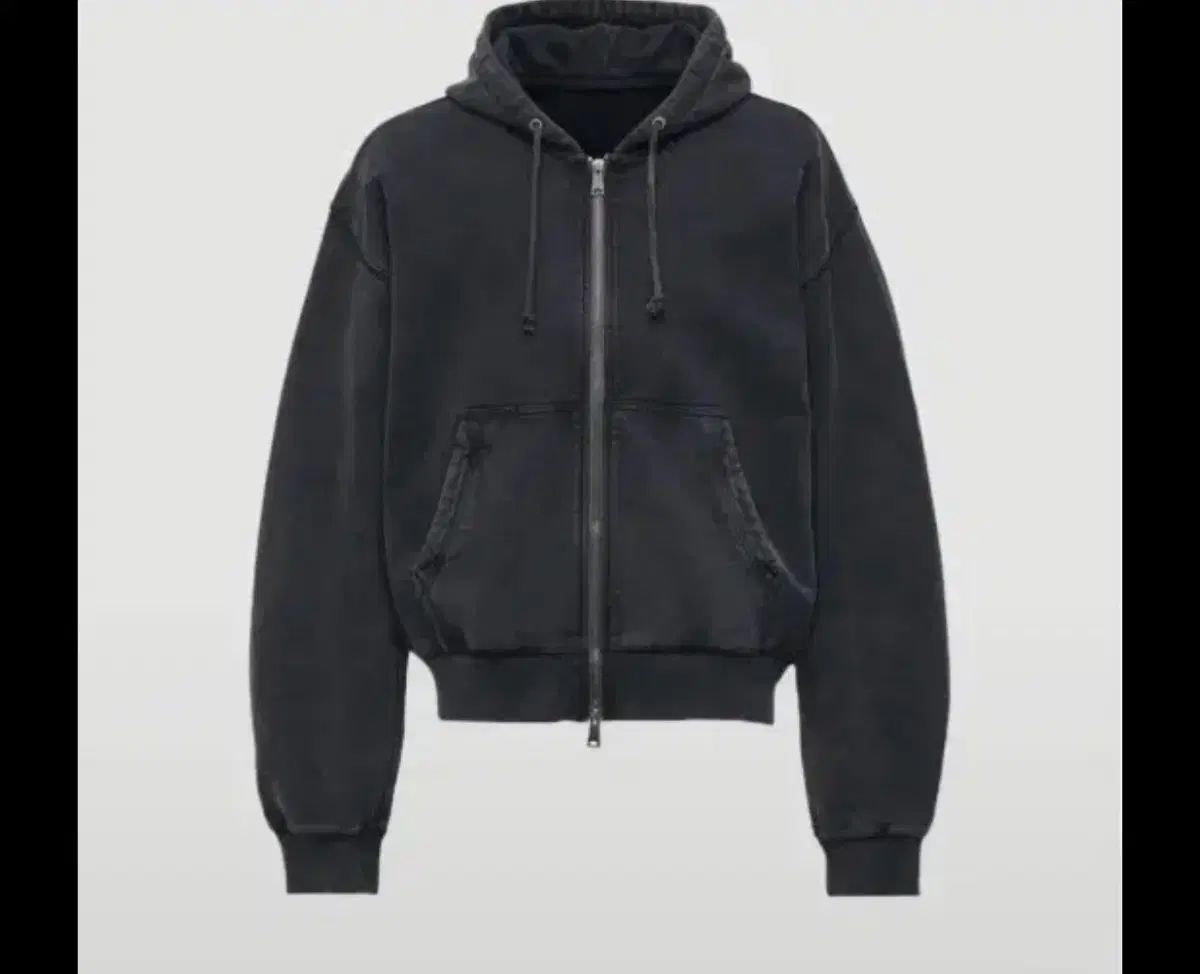 coor ガーメント ダイング エッセンシャルズ フード ジップアップ