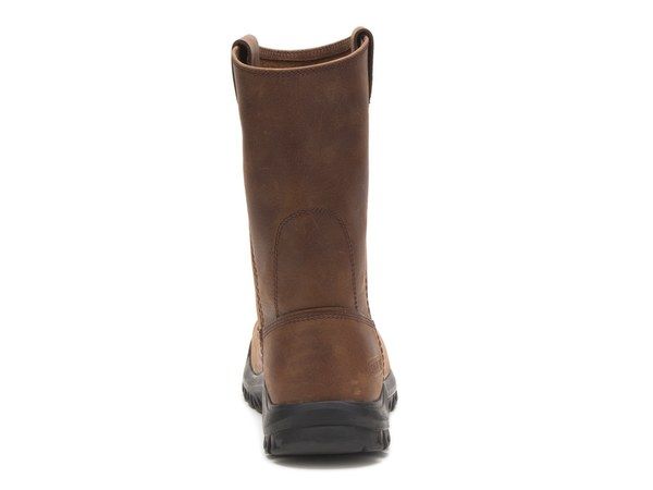 キャタピラー メンズ シューズ ブーツ・レインブーツ Tシャツ ブーツ Caterpillar Drawbar Steel Toe Work Boot Dark Brown ブラウン
