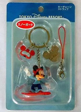 中古】ストラップ(キャラクター) ミッキーマウス(スノーボード) キー