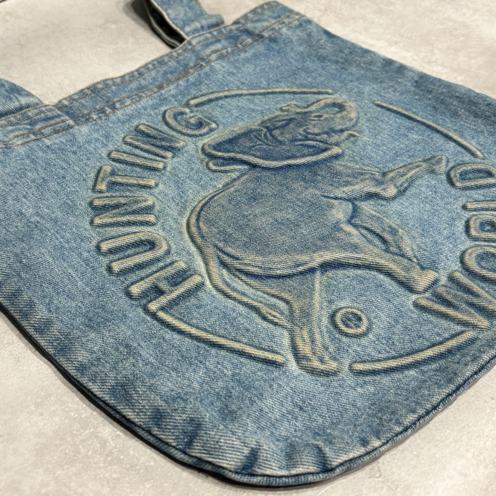 希少 HUNTING WORLD ハンティングワールド デニム トートバッグ