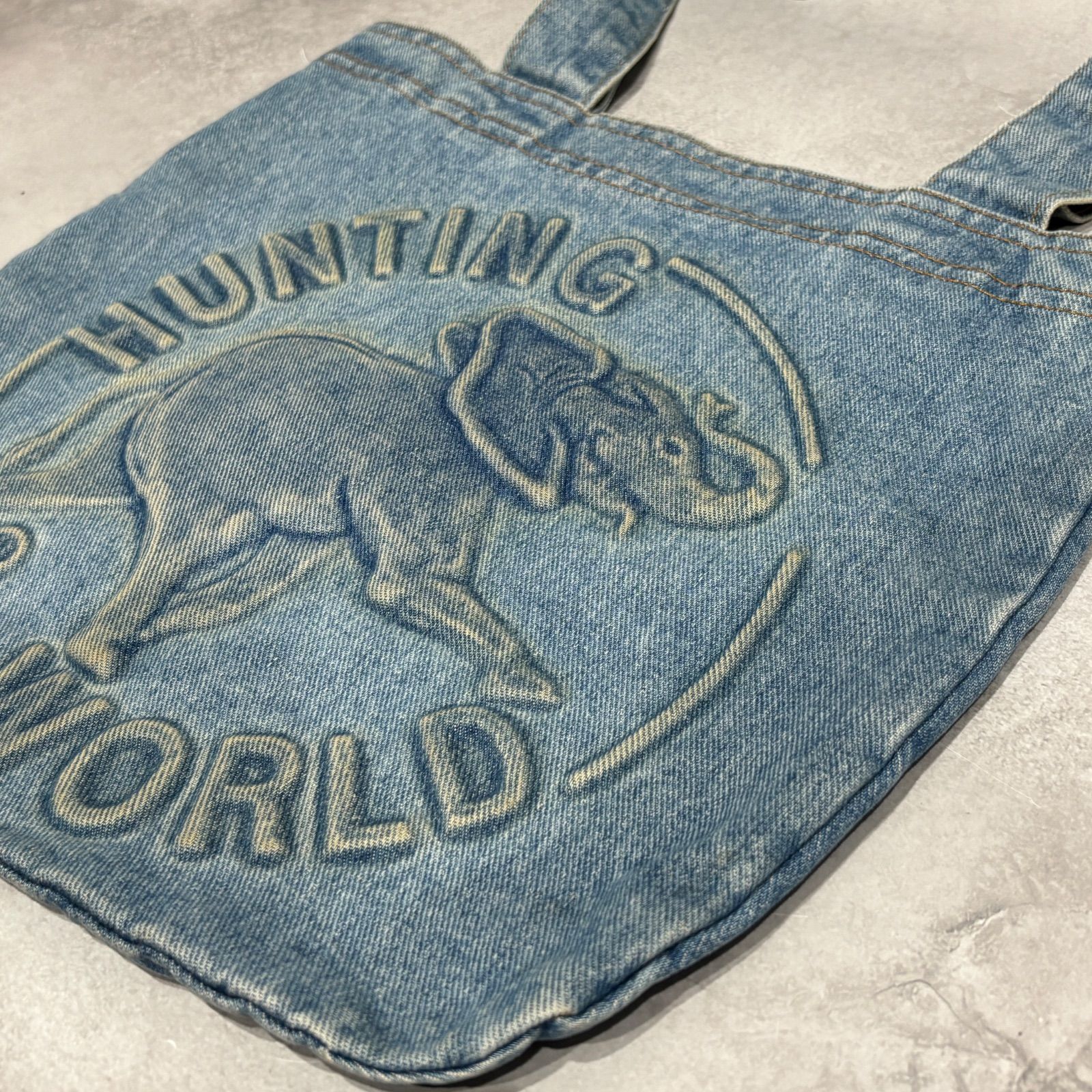 希少 HUNTING WORLD ハンティングワールド デニム トートバッグ