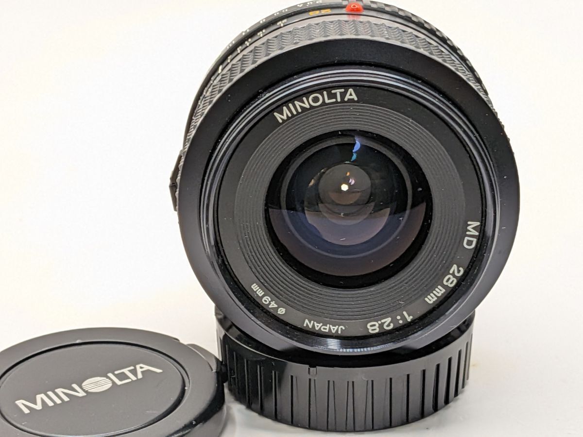 ☆美品☆ ミノルタ Minolta New MD 28mm F2.8 単焦点 広角レンズ