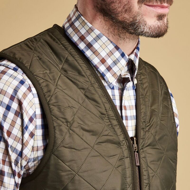 バブアー メンズ トップス ベスト コート Barbour Polarquilt Waistcoat ZipIn Liner Vest Mens Olive オリーブ