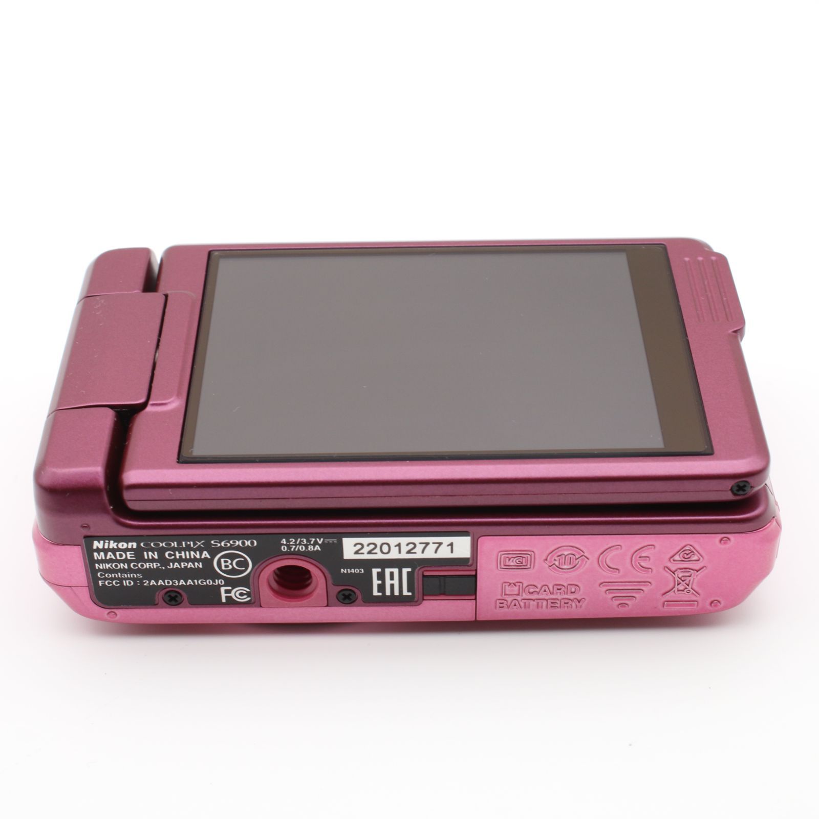 極上品】 Nikon COOLPIX S6900 ピンク 12倍ズーム 1602万画素 