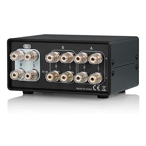 Nobsound 2ゾーンアンプ/スピーカーセレクターボックス VUメーター付き