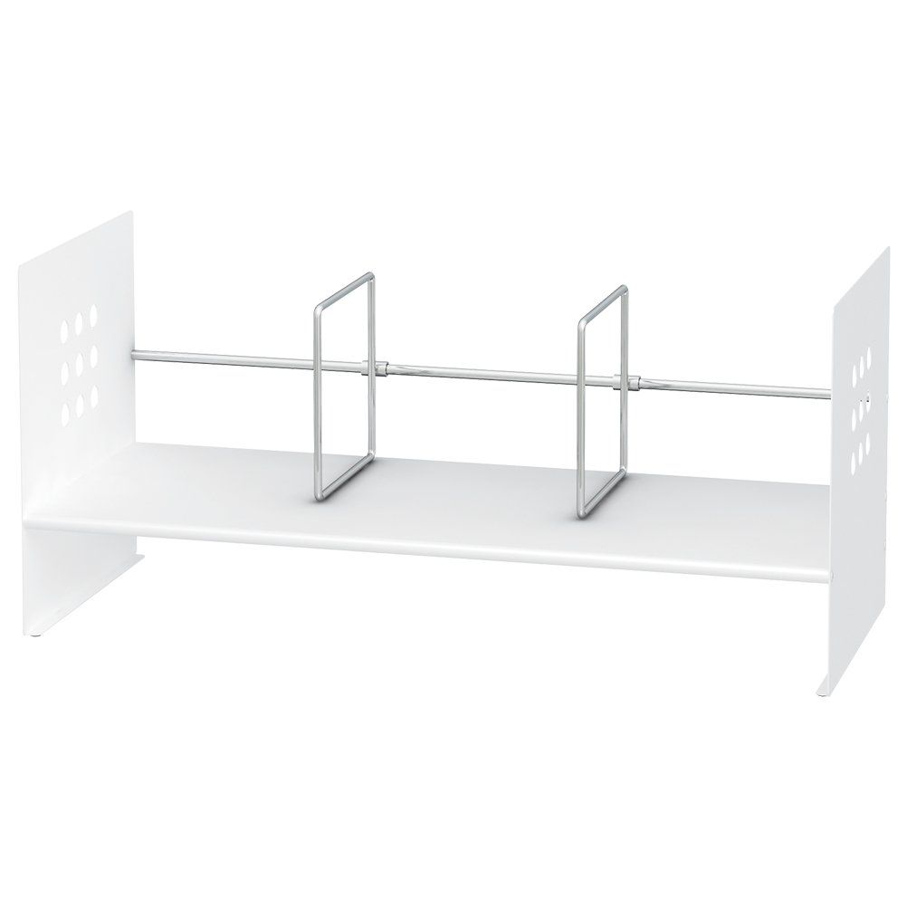 新品 プラス ブックスタンド H型 間口60cm ホワイト 89-276