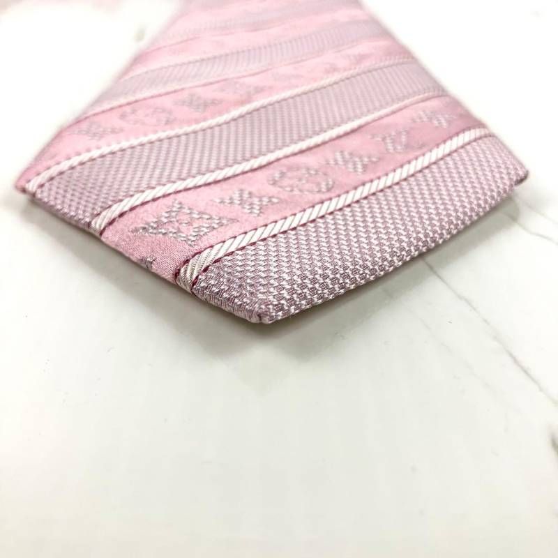 LOUIS VUITTON ルイヴィトン ネクタイ モノグラム×ストライプ