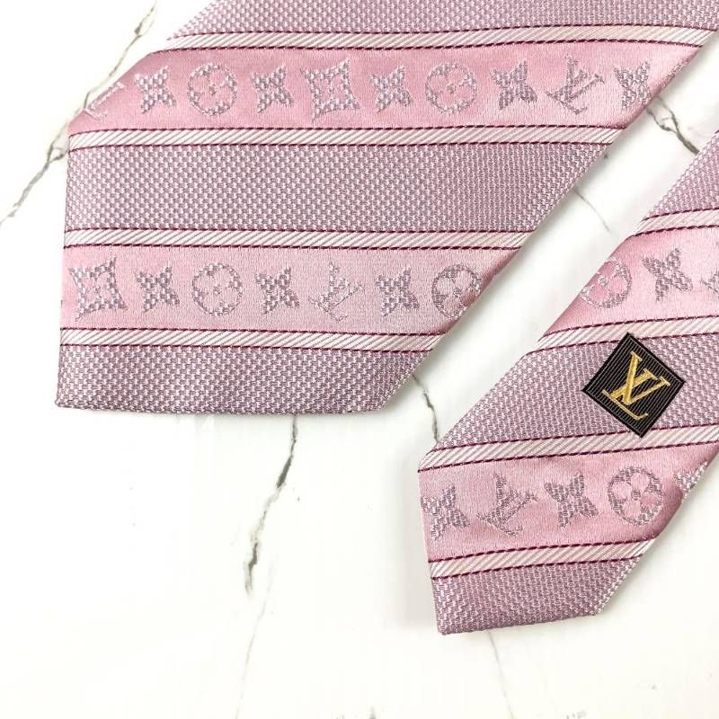 LOUIS VUITTON ルイヴィトン ネクタイ モノグラム×ストライプ
