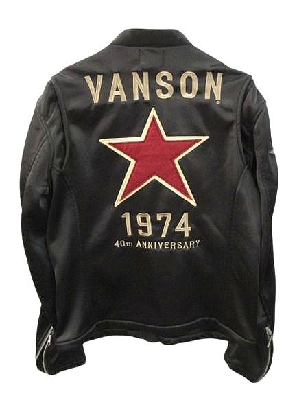 バンソン VANSON 40周年記念モデル ボンディングライダースジャケット バンソン VANSON 40周年記念モデル ボンディングライダースジャケット
