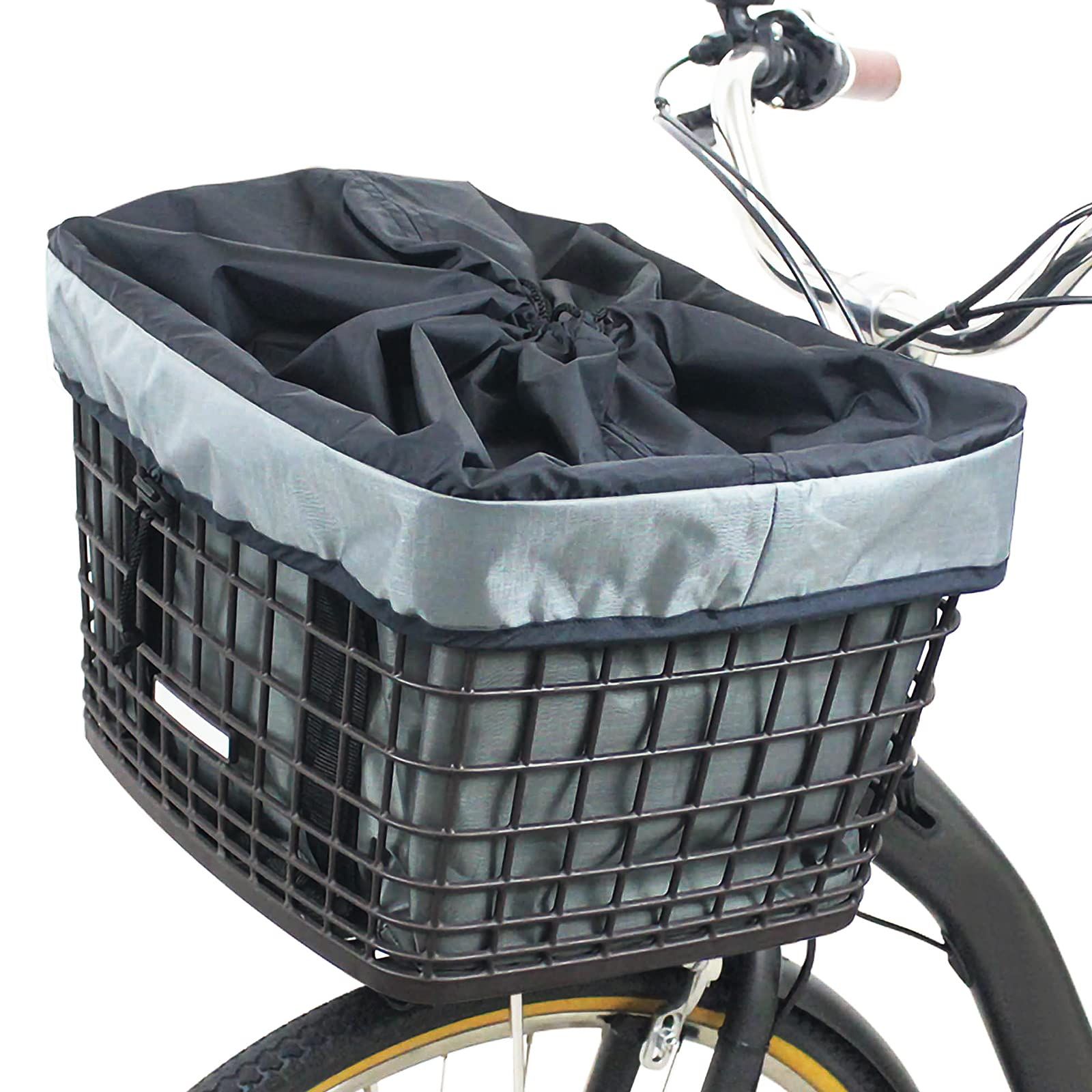 サギサカ(SAGISAKA) 自転車用 前カゴ サイクルエコバッグ グレー 74795 [グレー] [対応カゴサイズ(約):幅400×奥行350×高さ260mmまで、カゴ上部外周約1360mmまで] 4,889円