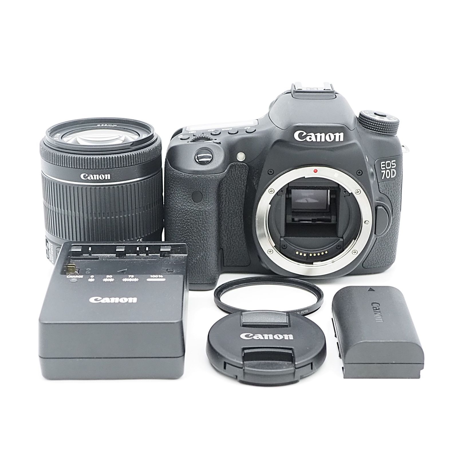□美品□ CANON（キャノン）EOS 70D レンズキット EF-S 18-55mm IS STM 